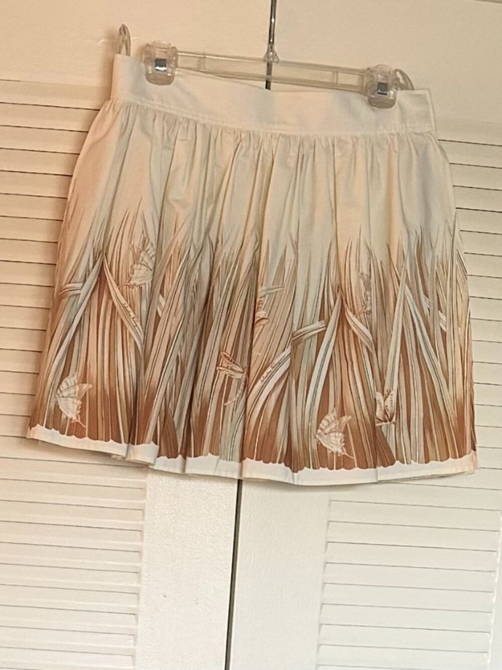 NWT Salvatore Ferragamo Cotton Mini-Skirt/Short Set Size 44 (US 12)